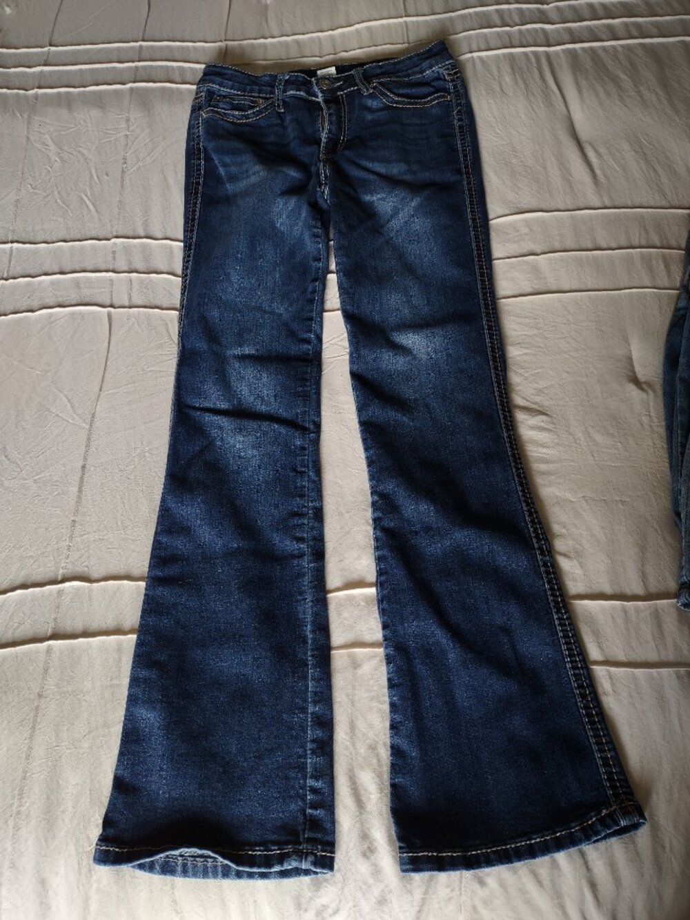 Project Indigo Junior’s Flare Jeans Size 7 - Picture 3 of 15